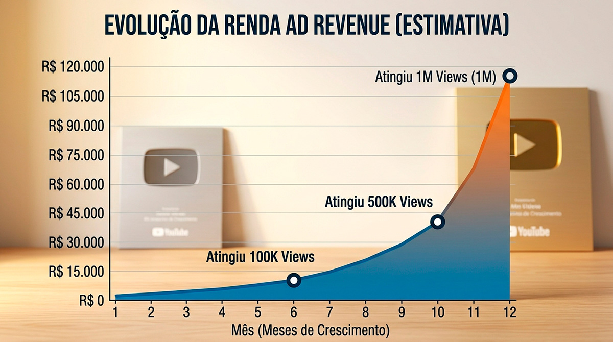 Estratégias para transformar visualizações em renda recorrente.