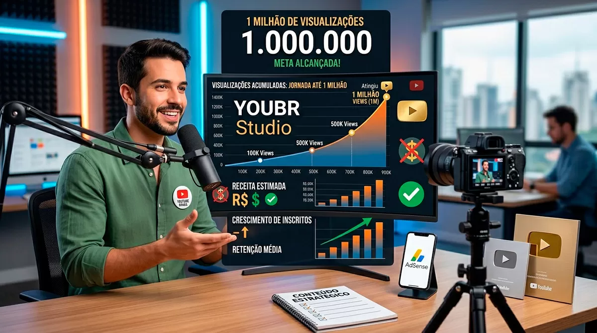 1 milhão de views no YouTube: quanto dinheiro isso realmente pode gerar?