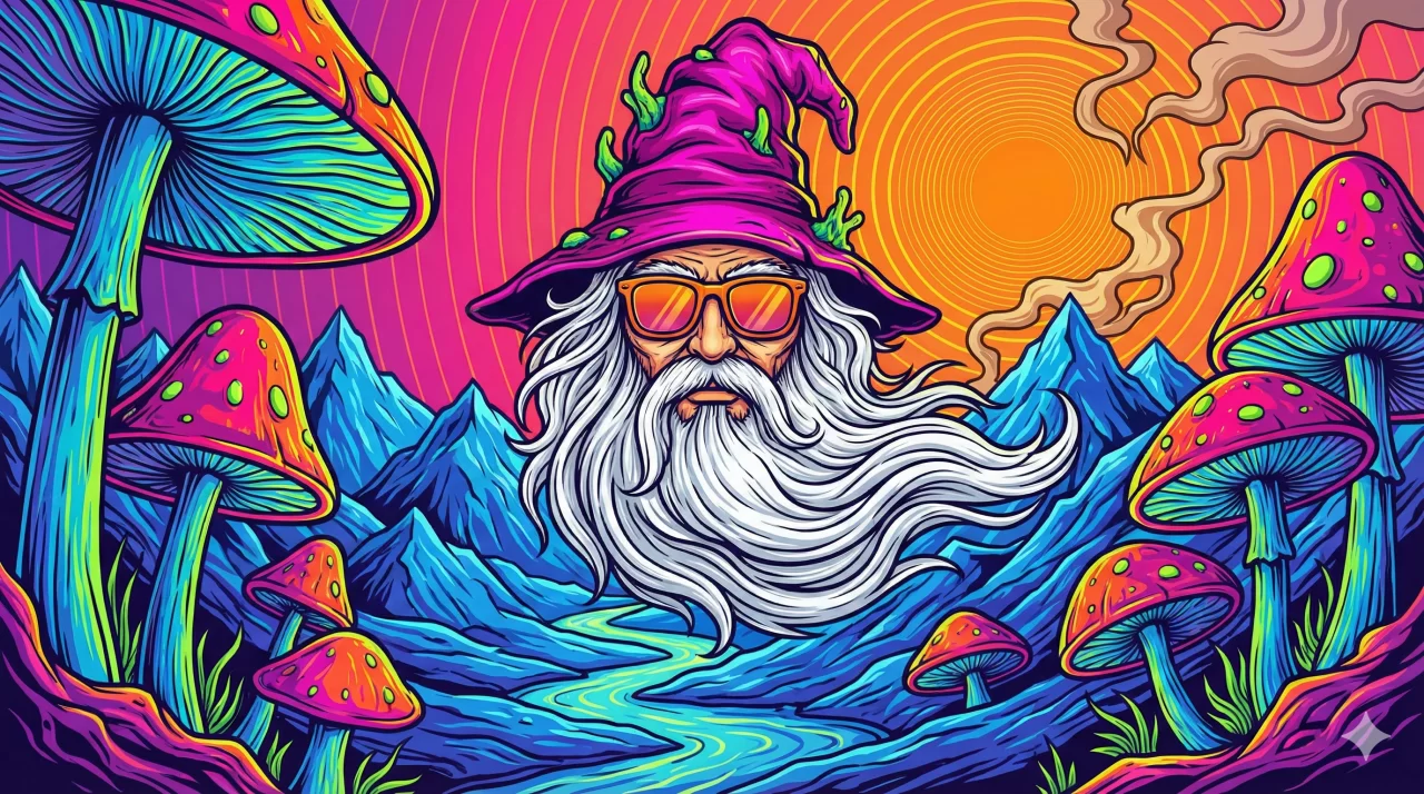 Domine o Midjourney V6: Desconstruindo a Estética “Capa de Álbum Stoner Rock Psicodélico”