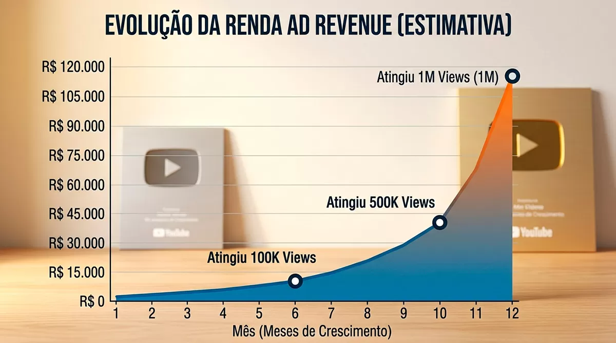 Estratégias para transformar visualizações em renda recorrente.